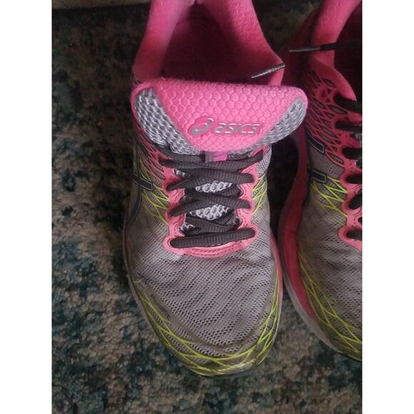 Asics Gel Nimbus 18 IGC Guidance Line Running Shoes Pink Grey Women Size 8 (25) - Picture 12 of 16